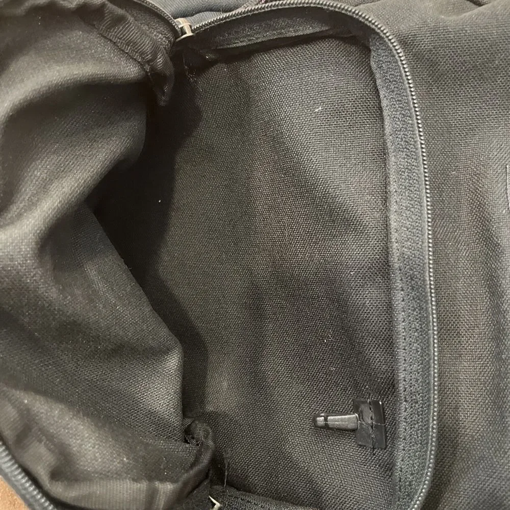 Nike Backpack Purple Swoosh Logo Leather Bottom Y2K 1996 NCAA Div 1 Tennis‎ HTF